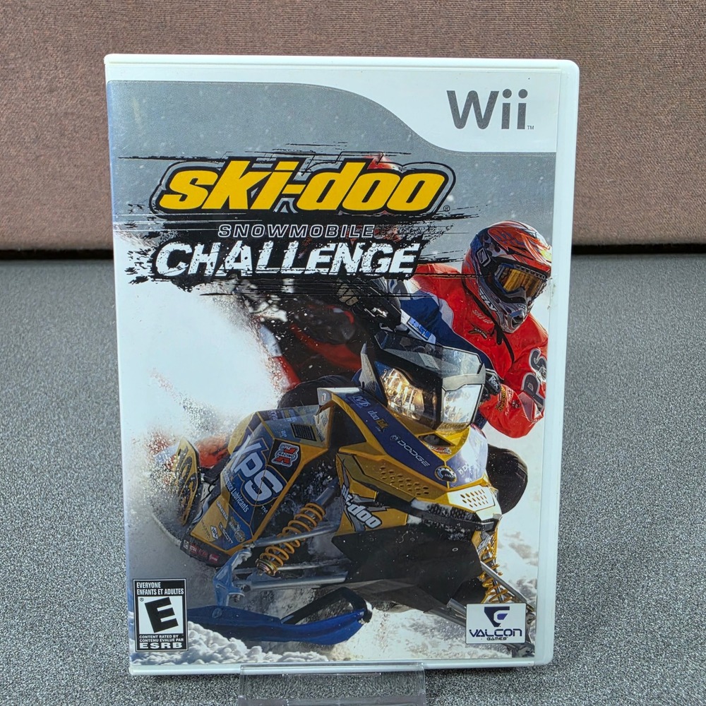 Ski-Doo Snowmobile Challenge Nintendo Wii Game White Good CIB Racing Sport